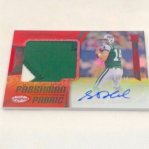 2018 Panini Certified - Freshman Fabric Signatures Mirror Red #205 Sam Darnold